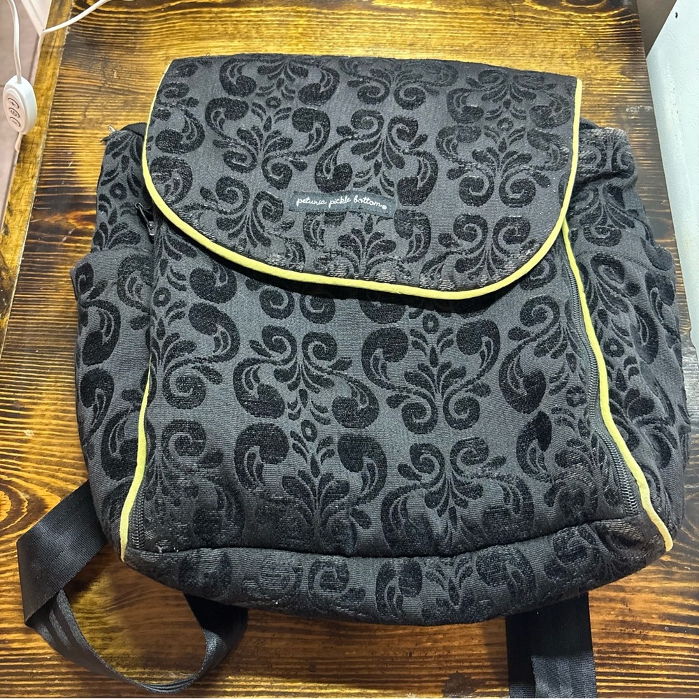 Petunia Pickle Bottom Black Diaper Bag